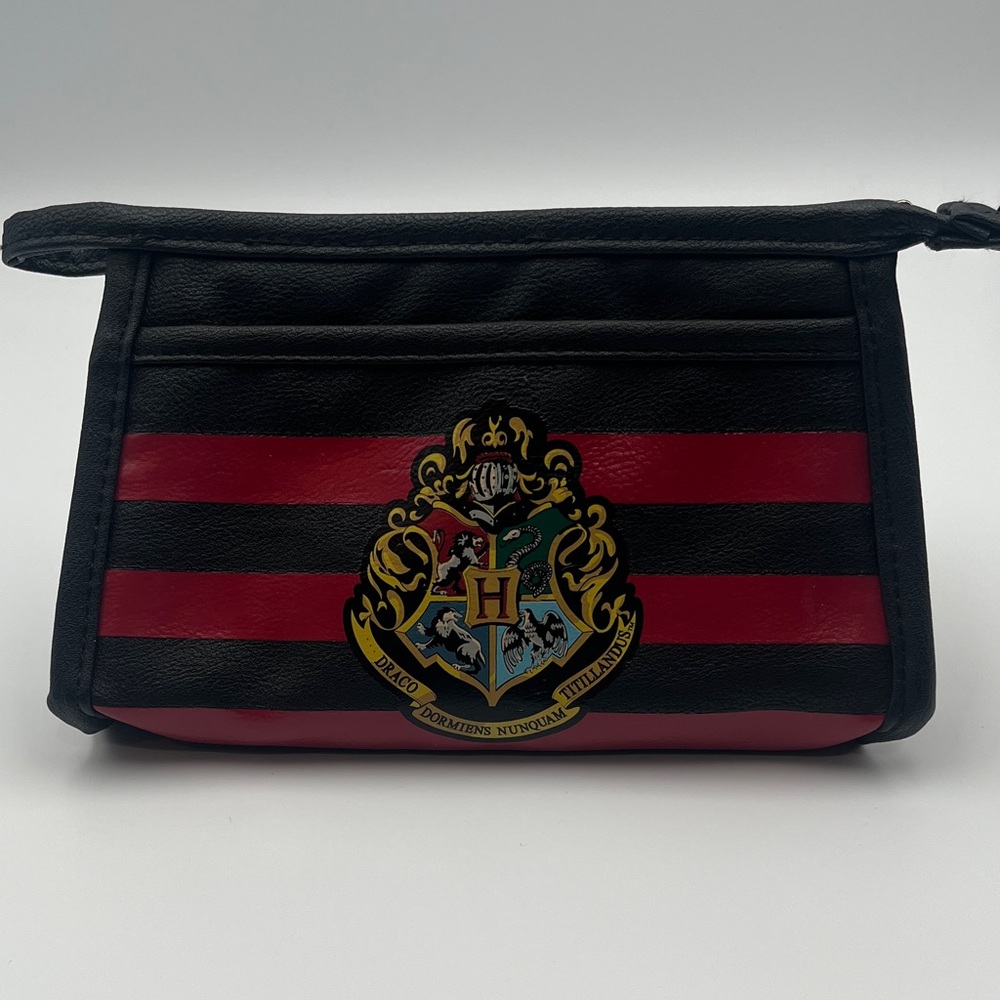 Harry Potter Black & Red Small Clutch Pouch Makeup/Pencil Bag